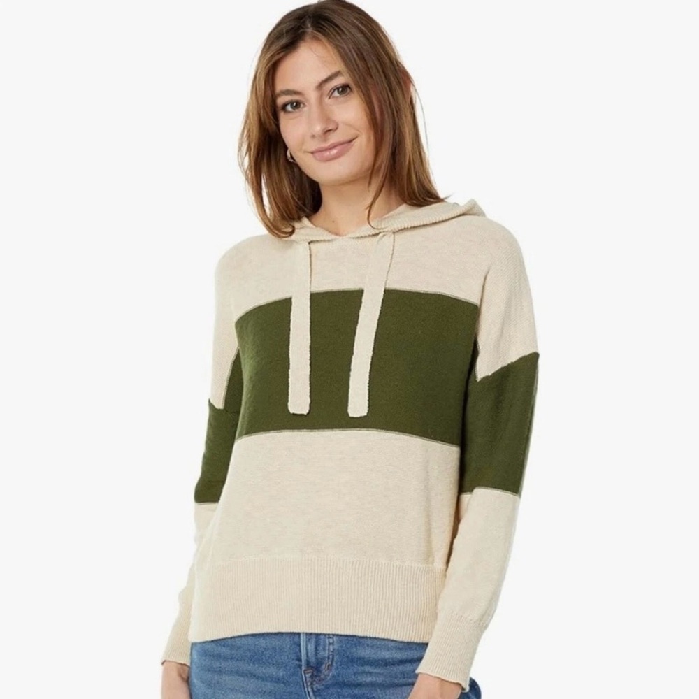 Madewell Clairview Colorblock Hoodie Sweater Size XXS